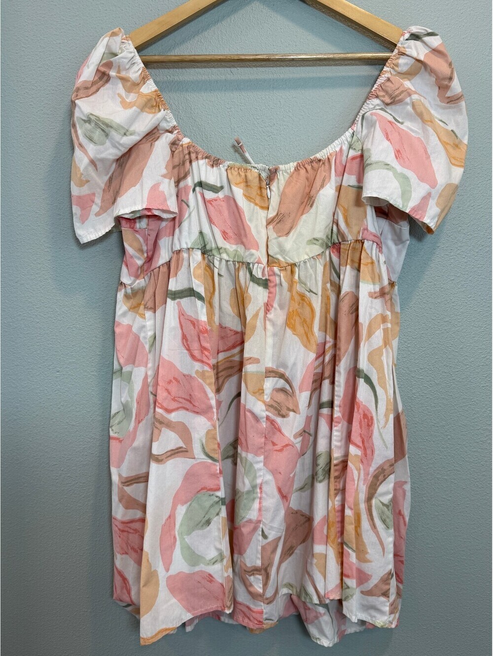 Abercrombie & Fitch Summer Front Tie Baby Doll Mini Dress - Women's XL Petite - Picture 6 of 6
